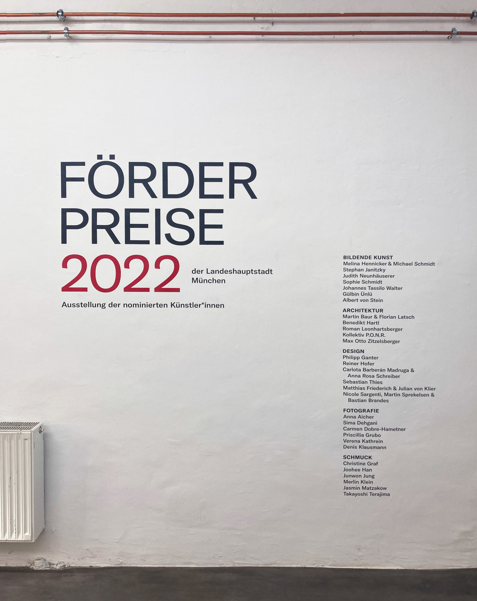 Nominierung für den Förderpreis der Landeshauptstadt München | Bereich Architektur 2022