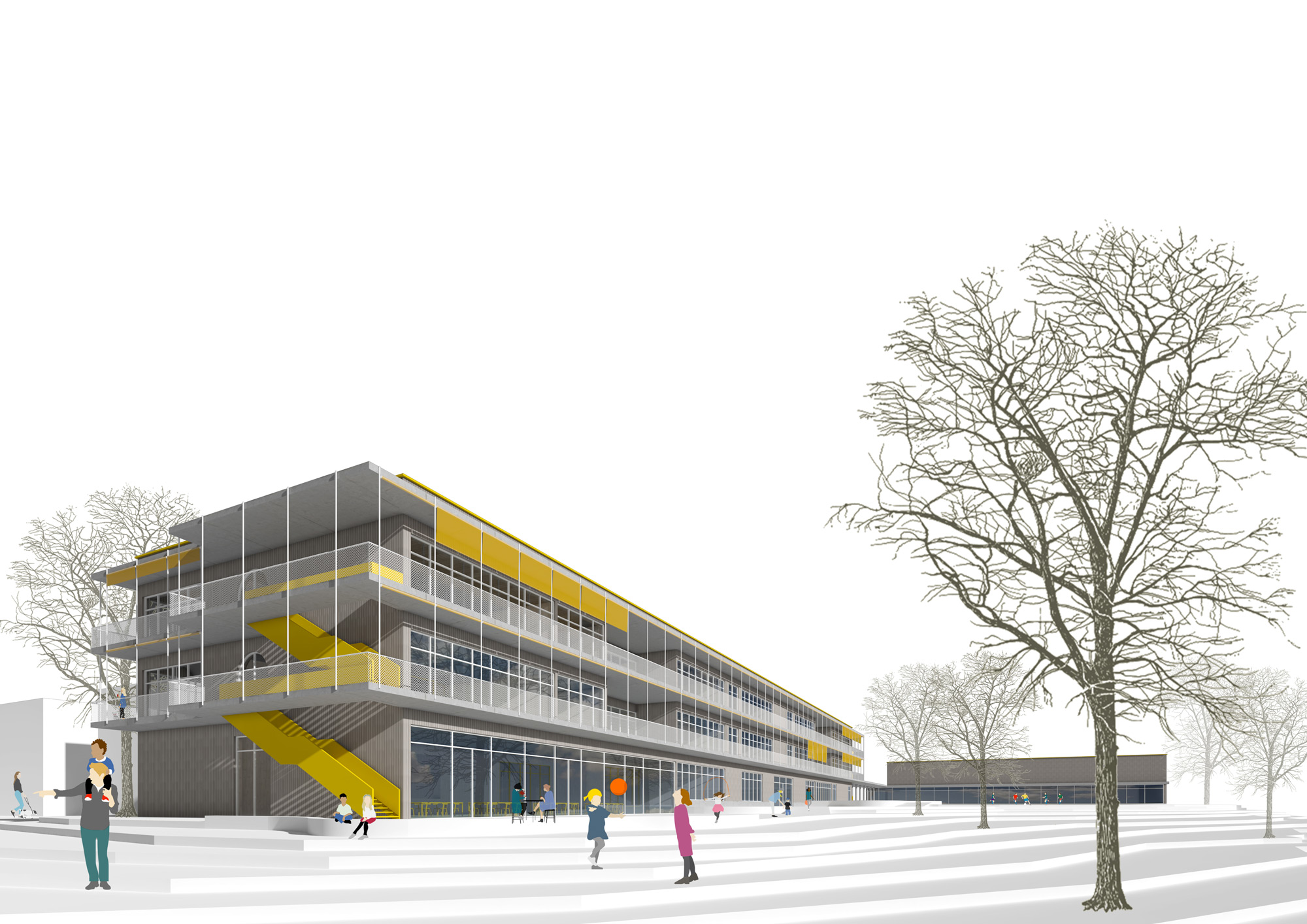 Wettbewerb | Neubau Grundschule mit einer Zweifeldsporthalle | Öhringen
