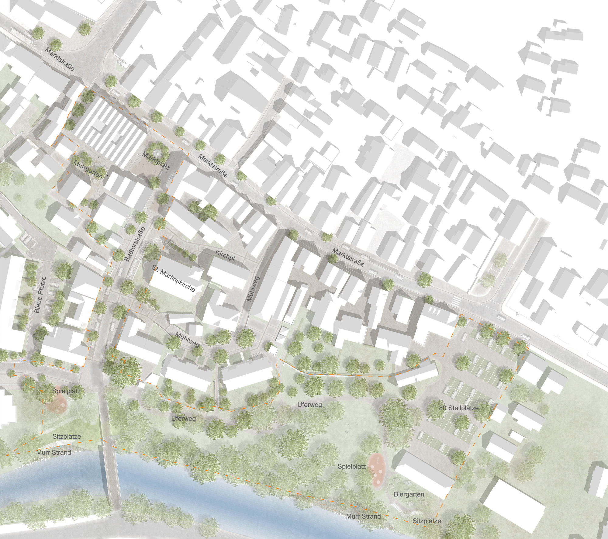 Wettbewerb | Neubau Rathaus und Gestaltung Murrterrassen | Steinheim