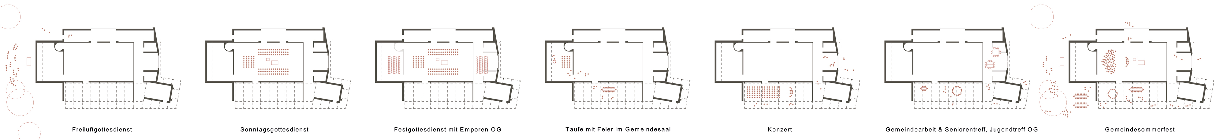 Wettbewerb | Umbau der Kirche zum Gemeindezentrum | Durchhausen